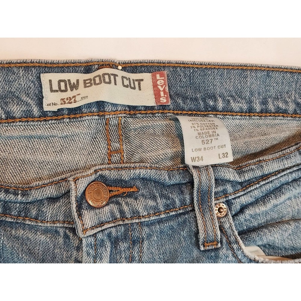 Levi's 527 Low Boot Cut Mens Jeans 34W x 32L - Picture 5 of 10